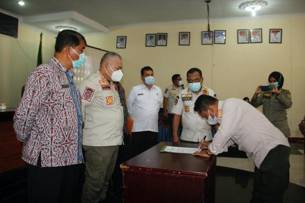 Tekan Angka Penyebaran Covid 19, Satpol PP Sumut Tingkatkan Sinergi Antardaerah